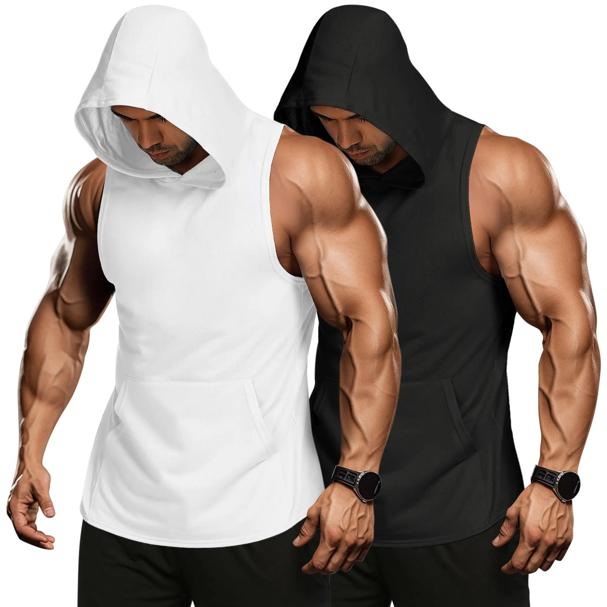 Sudaderas con capucha de gimnasio Fabricantes de ropa Ropa atlética para hombres Ropa de entrenamiento Camiseta sin mangas de fitness para hombres