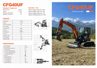 Nouvelle machine d'excavatrice Big Digger Kubota Engine Hydraulic Crawler 3t 4t 5t Excavator