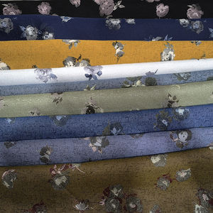 नई लड़कियों की शादी काले गुलाबी रंग के सुंदर फूल ब्रोकेड जैक्वार्ड डमस्क कपड़े 100% पॉलिएस्टर नरम हाथ की भावना - Product Image 2