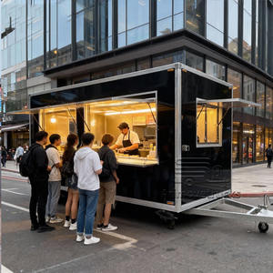 Vente de grand food truck moderne, tacos, frites, pommes de terre au four, poulet rôti, grill, remorque alimentaire avec cuisine - Product Image 2