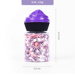 Confettis de Bonbons Pressés en Forme d'Amour Personnalisés Mélangés Colorés pour la <span class=keywords><strong>Décoration</strong></span> de Gâteau de <span class=keywords><strong>Pâtisserie</strong></span> de Perles Non Pareils Comestibles - Product Image 5