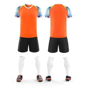 เสื้อฟุตบอลและกางเกงขาสั้นแบบสั่งทำได้  สำหรับผู้ใหญ่และเด็ก  พร้อมปักชื่อทีม เบอร์ เลข  โลโก้  ผ้าคุณภาพสูง คอตตอน/ไม้ไผ่/สแปนเด็กซ์  บริการ OEM - Product Image 5