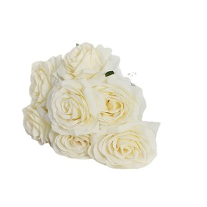 Roses artificielles, bouquet de fleurs en soie de 52 pièces, haute simulation, décoration de mariage, arrangement pour salon et entrée - Product Image 5