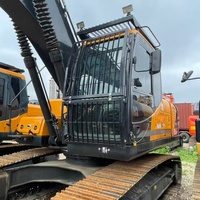 Excavadora de cadenas Hyundai 220LC-9 usada de bajo consumo de combustible, excavadora hidráulica original de 22 toneladas para construcción y movimiento de tierras.