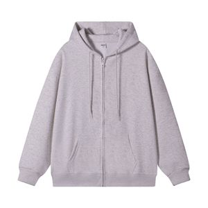Sudadera con Capucha para Mujer, 350GSM, Gruesa, para Fitness, Otoño Invierno, Estilo Urbano, Básica, Holgada, con Cierre, Ligera y Transpirable - Product Image 4