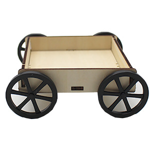 Kit de modèle de chariot à tirer en bois pour enfants, jouet éducatif scientifique STEM, jouet d'apprentissage pour enfants de 4 à 6 ans, assemblage manuel, jouet éducatif - Product Image 1