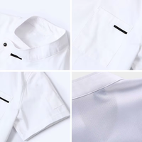 Vêtements de travail pour chefs, hommes et femmes, veste à manches courtes personnalisée, uniforme de cuisine, vêtements de travail de cuisine durables