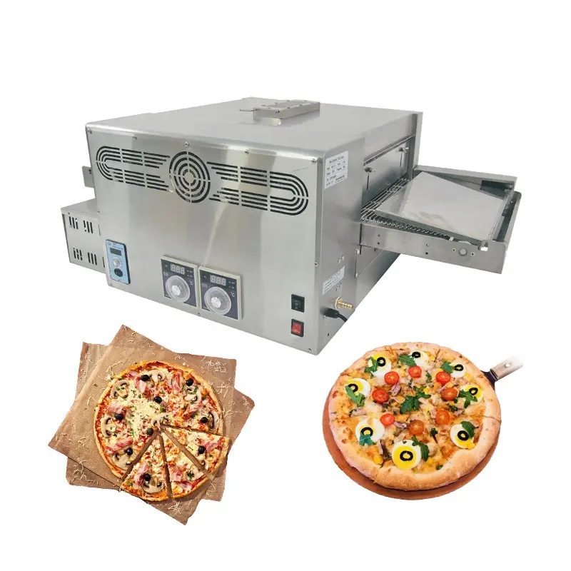 High Temperature 0-400 Gas Oven With Conveyor Electric Pizza Oven Commercial