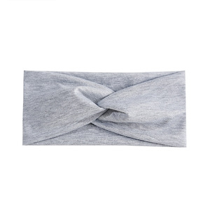 MIO mode sport Yoga bandeau Vintage léopard imprimé extensible bandeau croix noué bandeau coloré femmes large tête enveloppes - Product Image 6