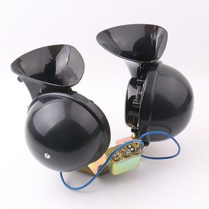Dual-Tone Snail <b>Horn</b> 12V 24V Electric For Cars Trucks Buses DL34 Iron Material - Product Image 2
