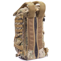 Grand sac à dos tactique imperméable pour la randonnée, les voyages, l'entraînement, design camouflage, doublure en nylon, fermeture éclair tendance pour la chasse