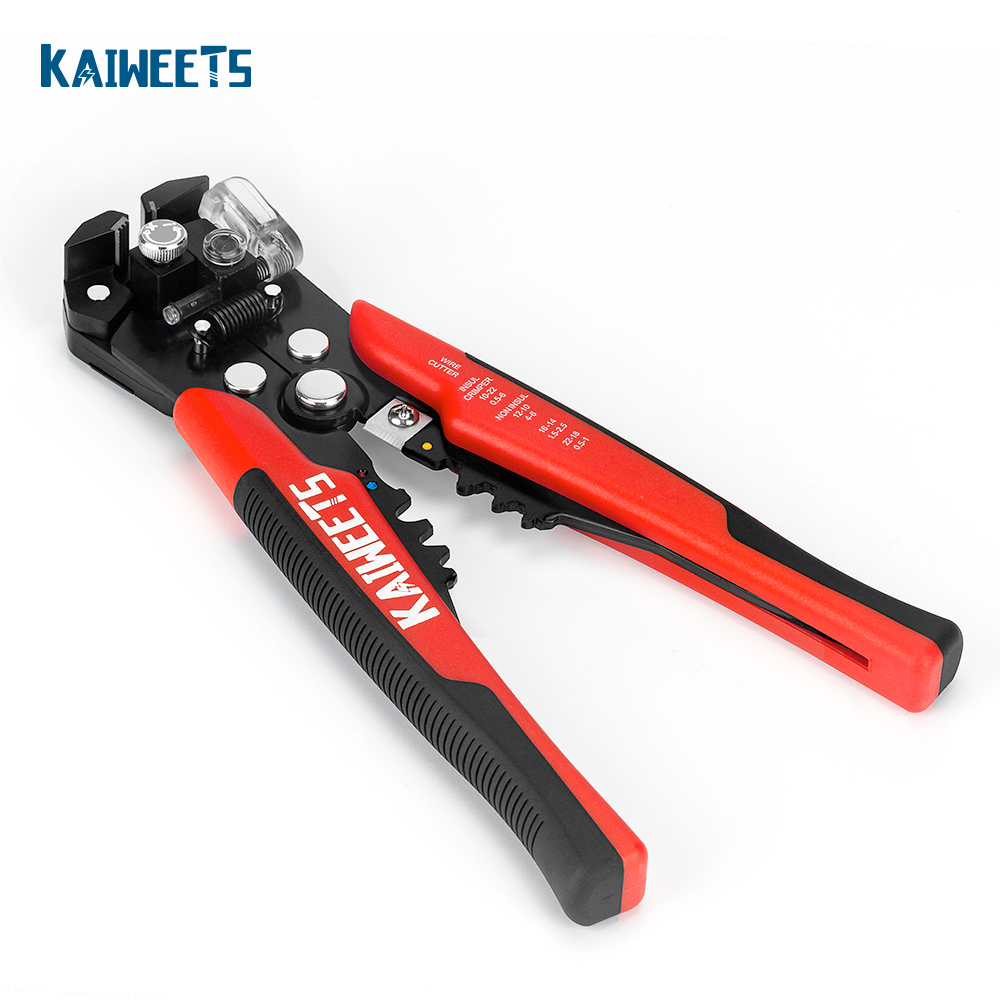 Kaiweets KWS-103 Multifunctional Automatic Wire Stripper Tool Self-adjusting Wire Stripping Pliers with Cutting Crimping