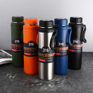silverjet Vacuum Bottle 316 Stainless Steel 600ml 800ml 1000ml Thermal Insulated Water Flask With Handle For Outdoor Camping - Product Image 3
