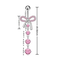 CZ Zircon pêche coeur ventre anneau en acier inoxydable papillon Piercings bijoux pour femmes Sexy pendentif corps piercing bijoux