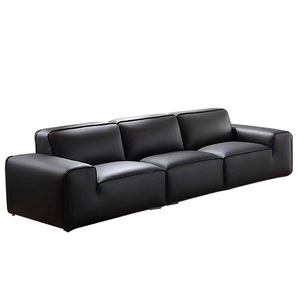 Ensemble de <span class=keywords><strong>canapé</strong></span> sectionnel Chesterfield en <span class=keywords><strong>cuir</strong></span> véritable - Mobilier de salon moderne de luxe, design écologique et inclinable réglable - Product Image 1