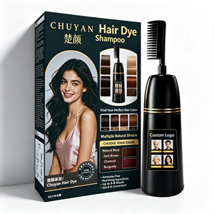 Champú Tinte Herbal CHUYAN con Aroma Frutal, Nutrición Profunda, Portátil para Viajes, Probado por MSDS, Logotipo Personalizado - Product Image 1