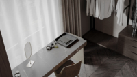 Meuble TV mural YK et armoire d'angle, table d'étude élégante pour chambre à coucher, mobilier pour appartement