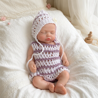 Poupées réalistes de 10 pouces avec corps lesté, anatomiquement correctes, peintes à la main, bébés endormis pour enfants de 3 ans et plus