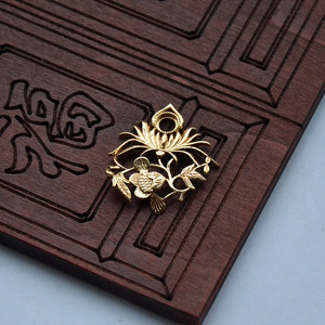 <b>Copper</b> Flower Pendant 31x33mm Plated For <b>Bracelet</b> Making DIY Jewelry Findings - Product Image 4