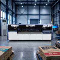 Imprimante numérique à jet d'encre à plat multi-passe avec chargeur automatique, machine d'impression de boîtes en carton multicolore CMYK haute vitesse