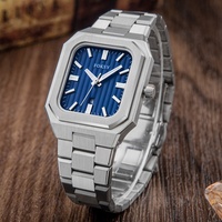Fabricant de montres OEM, vente en gros, mouvement Miyota 33 mm, acier inoxydable, Reloj Para Hombre, quartz, logo personnalisé, montre unique pour homme