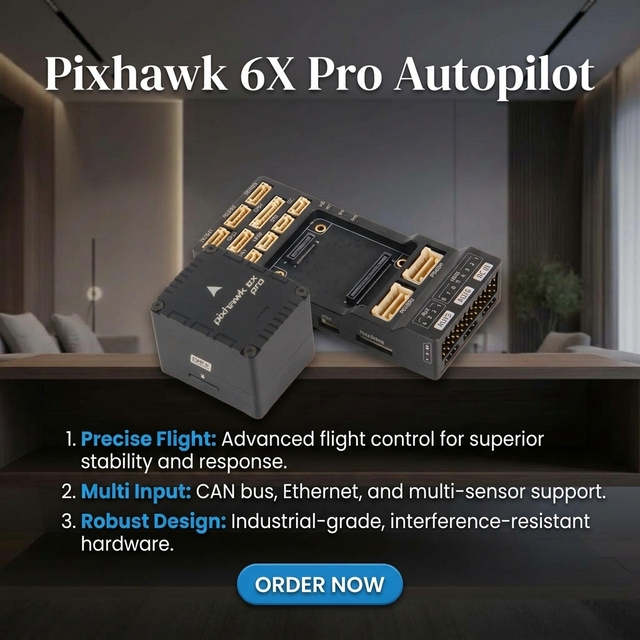 Holybro Pixhawk 6X Pro Flight Controller STM32H753 Triple ICM45686 Sensor Barometer 16 PWM Open Source Autopilot VTOL Fixed Wing