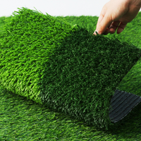 Alfombra de Césped Artificial Realista Resistente a los Rayos UV, Alfombra de Césped Sintético para Patio, Césped Artificial para Decoración de Interiores, Exteriores y Balcones