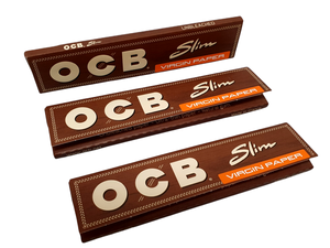 For King Size Slim Classic Brown Unbleached 32 Leaves Square Silicone Rolling Papers 50 Booklets/<b>Box</b> Economically Priced for - Product Image 5