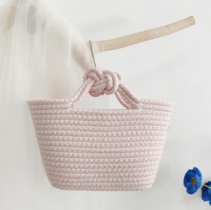 Borsa 2026 Nuova Artigianale da Donna, Pochette Portatile per il Tempo Libero, Borsa <span class=keywords><strong>a</strong></span> Secchiello <span class=keywords><strong>in</strong></span> <span class=keywords><strong>Corda</strong></span> di Cotone Intrecciata all'Uncinetto, Borsa Estiva da Spiaggia, Tote Bag - Product Image 5