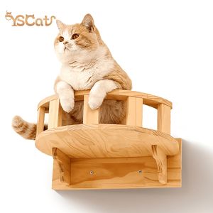 Juego de <span class=keywords><strong>puente</strong></span> y estante de pared de gato de madera, muebles completos <span class=keywords><strong>para</strong></span> sala de estar, gimnasio de jungla, juego de escalada <span class=keywords><strong>para</strong></span> <span class=keywords><strong>gatos</strong></span> montado en la pared - Product Image 3