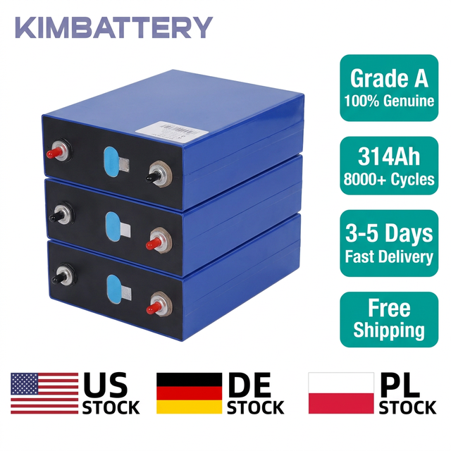 Grade a 3.2V 314Ah LiFePO4 Prismatic Battery Cell with QR Code for 48V Home Solar Energy Storage System