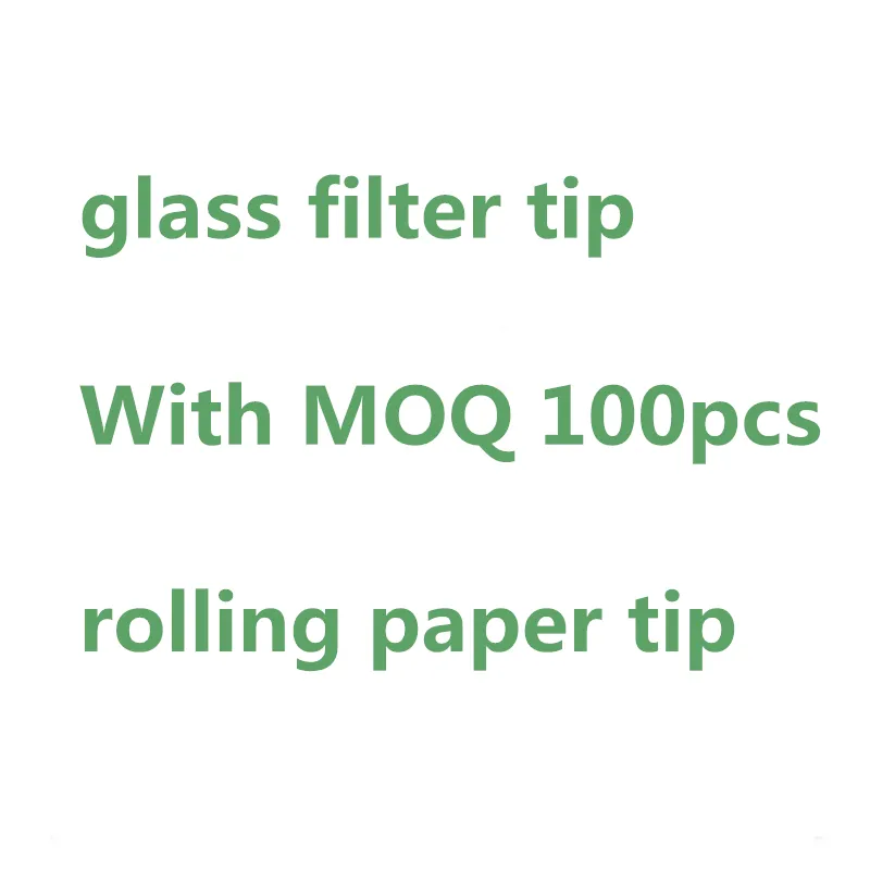 Punte per filtro in vetro punte per fumo in vetro con logo personalizzato