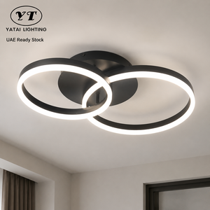 Plafonnier moderne à encastrer avec télécommande, 3 températures de couleur, 40W LED, pour salon, chambre, décoration intérieure - Product Image 1