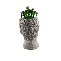 Pot de fleurs en ciment en forme de tête de Vénus fait à la main pour la décoration de la maison et du jardin, style classique