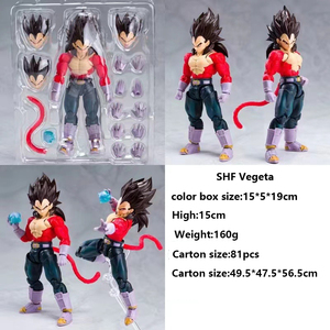 Figura de Acción de Alta Calidad de <span class=keywords><strong>Dragon</strong></span> <span class=keywords><strong>Ball</strong></span> Super, Super Saiyan Vegeta <span class=keywords><strong>SHF</strong></span> Goku, Juego de Figuras de Acción, Modelo de Juguete de Plástico - Product Image 2
