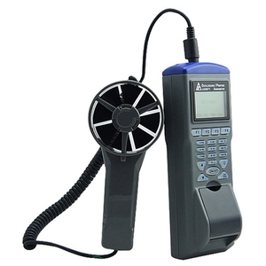 Velocidade do vento do fluxo do ar, anemômetro digital az9871 com logger de dados e faixa da impressora 0.6 ~ 32 m/s - Product Image 2