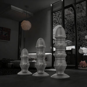 ปลั๊กสอดก้นซิลิโคน เครื่องสั่นนวดต่อมลูกหมาก บัตปลั๊กพร้อมจุกดูด ดิลโดสำหรับผู้ชาย เครื่องช่วยสำเร็จความใคร่สำหรับผู้หญิง - Product Image 3