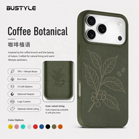 Coques de téléphone écologiques en TPU naturel moucheté et paille de blé, antichoc, gaufrées et peintes, biodégradables pour 18 17 16 15 Pro Max