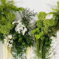 QiYing Victory AL-1388 Hochzeitsdekoration 2026 Große Seiden-Kunstblumen Großhandel Grünpflanzen Geprägte 3D-gedruckte Blumen