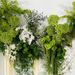 Fleurs artificielles en soie grand format QiYing Victory AL-1388 pour décorations de mariage 2026, verdure en relief imprimée en 3D, vente en gros - Product Image 4