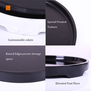 <span class=keywords><strong>Plateau</strong></span> de service personnalisé en résine noire mate, décoratif <span class=keywords><strong>pour</strong></span> la maison, <span class=keywords><strong>plateau</strong></span> de vanité <span class=keywords><strong>pour</strong></span> hôtel, <span class=keywords><strong>plateau</strong></span> à fruits, bonbons, porte-gobelet de salle de bain, <span class=keywords><strong>plateau</strong></span> de rangement polyvalent - Product Image 4