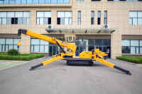 Grue araignée de 1 tonne à 3 tonnes, petite grue hydraulique sur chenilles pour la construction intérieure et extérieure