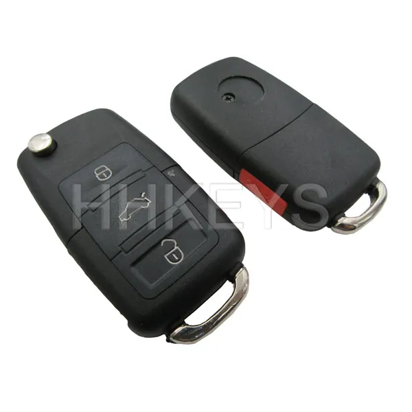 3 + 1 Knoppen Vw Passat B5 Flip Key Cover Afstandsbediening Sleutelhanger Shell