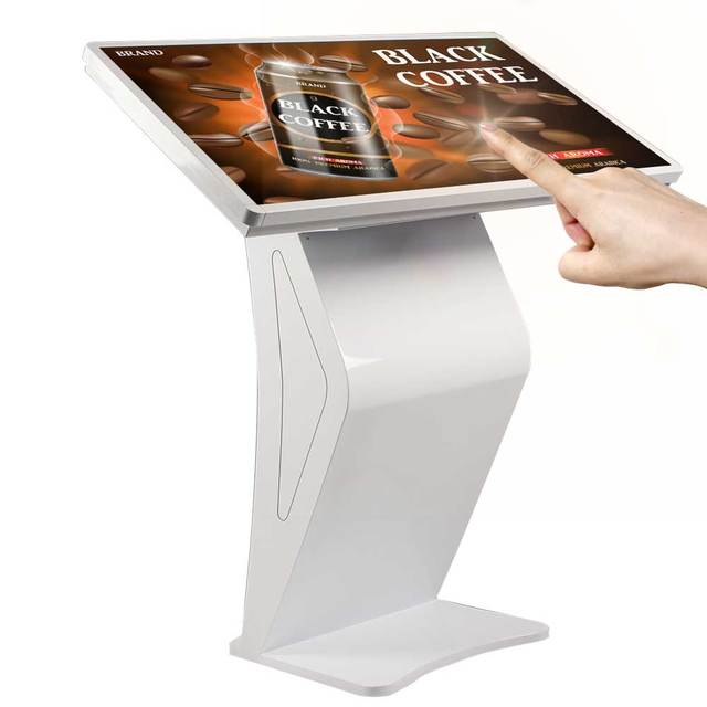 43 Inch Floor Standing Touch Screen Kiosk Horizontal Touch Screen Interactive All in One Pc Kiosk