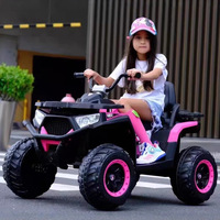 Vehículo Todoterreno Eléctrico para Niños, de Cuatro Ruedas, de Plástico, para la Playa, Recargable, para Niños Pequeños, Niñas y Bebés, Juguete Todoterreno con Batería