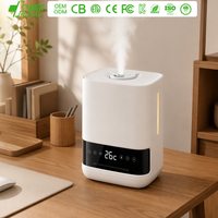 RUNAL Humidificateur d'air ultrasonique intelligent H950 de bureau 6L à brume froide et chaude avec télécommande et veilleuse LED pour la maison
