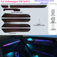 Autowellus RHD LHD Lumière ambiante LED ciel étoilé VW Golf 6 Mk6 GTI 2008+ Lampe d'ambiance intérieure Commande par application sur le volant