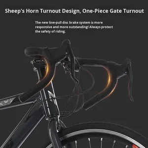 सड़क बाइक पर्वत बाइक रेसिंग बाइक <span class=keywords><strong>28</strong></span> इंच अल्ट्रा-लाइट एल्यूमीनियम मिश्र धातु दोहरे डिस्क ब्रेक वयस्क चर गति - Product Image 2