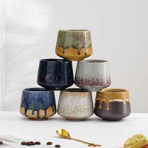 Personalità in stile <span class=keywords><strong>giapponese</strong></span> 200ml tazze da caffè in ceramica glassa reattiva tazza da tè caffè Espresso - Product Image 6