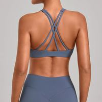 Soutien-gorge de sport polyvalent pour femme, effet seconde peau, dos croisé, séchage rapide, antichoc, idéal pour le Pilates, le fitness et le yoga en extérieur – Meilleures ventes